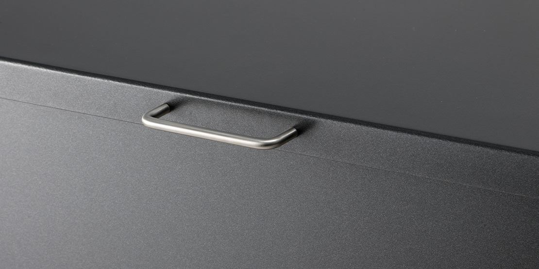 Aluminium Kissenbox Nahaufnahme